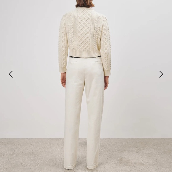 NEW Nili Lotan Eliot Boy Pant - Stone - Picture 2 of 9